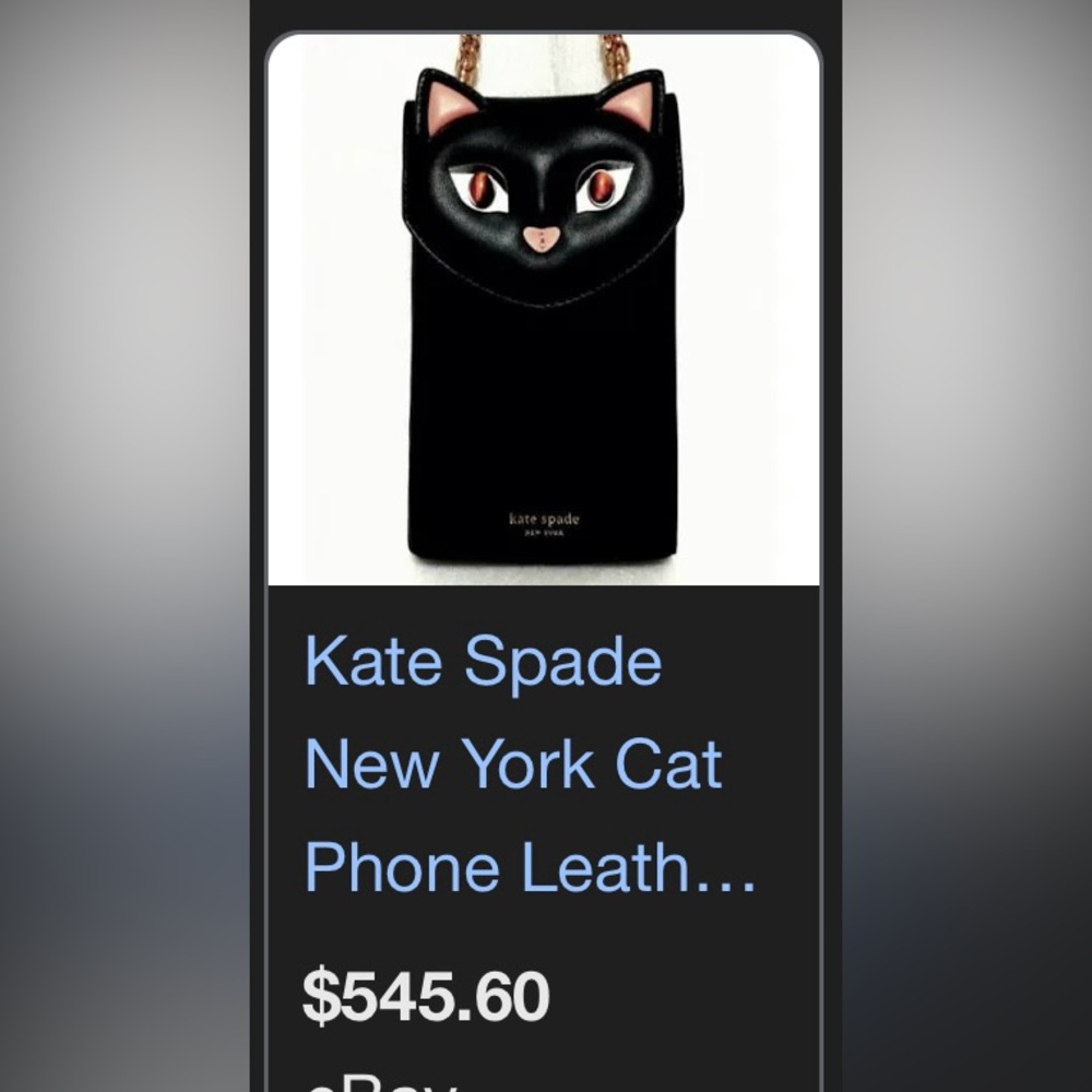 Kate Spade ♠️ New York Cats Phone North South Crossbody - Picture 8 of 9